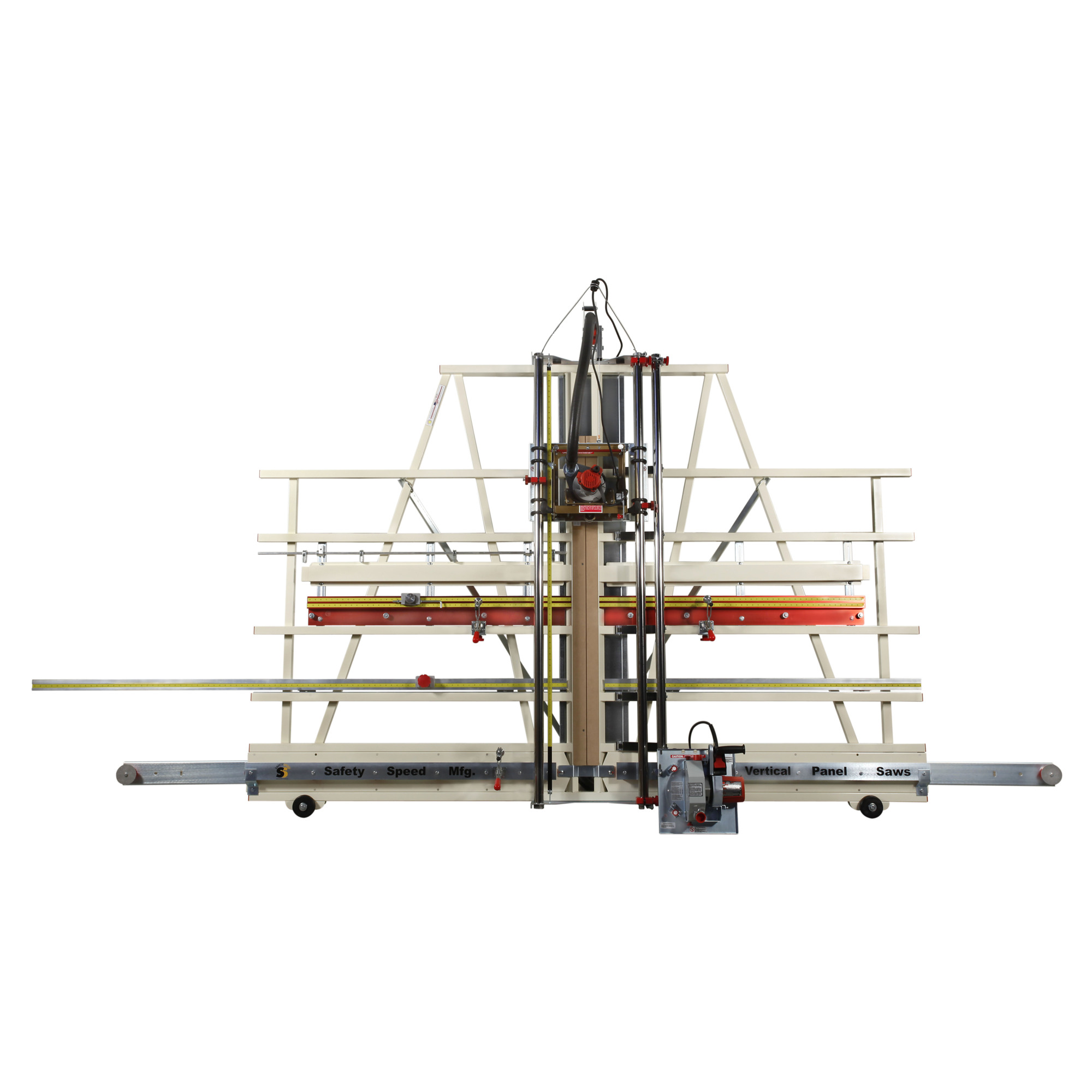 Safety Speed Manufacturing, Accessorized saw and router machine, Blade Size 8 in, Amps 13, Max. Crosscut 64 in, Model# SR5A